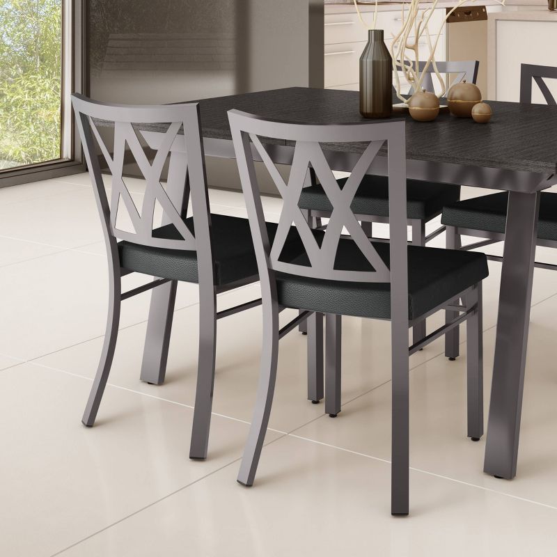 Washington Dining Chair Metal/Gray - Amisco, 3 of 7