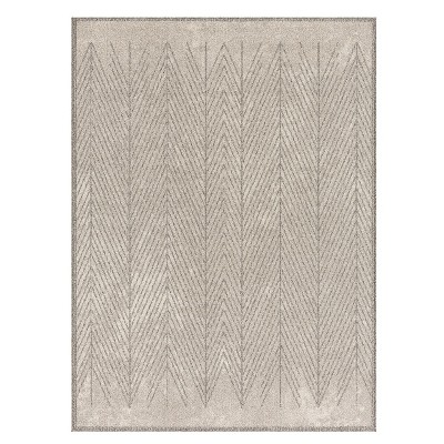 Luxe Weavers Modern Geometric Silver 4x5 Area Rug : Target