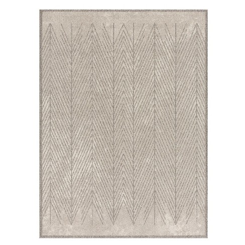 Luxe Weavers Modern Geometric Silver 4x5 Area Rug : Target