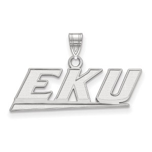 Black Bow Jewelry 14k White Gold Eastern Kentucky Colonels NCAA Small Pendant - 1 of 3