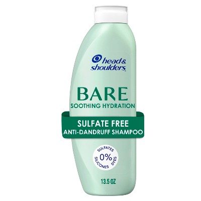 Head & Shoulders Bare Anti Dandruff Soothing Hydration Shampoo, Sulfate Free - 13.5 fl oz