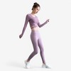 Anna-Kaci Active Women's Long Sleeve Crop Top with Thumbholes and Cutout Detail - 2 of 4
