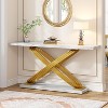 Hommoo 55" Console Table Modern Sofa Entryway Table - image 3 of 4