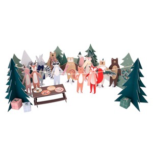 Meri Meri Woodland Paper Play Advent Calendar (Pack of 1) - 1 of 4