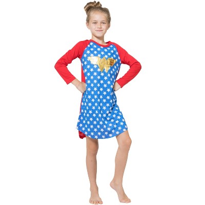Wonder Woman DC Comics Logo Ragalan Pajama Nightgown