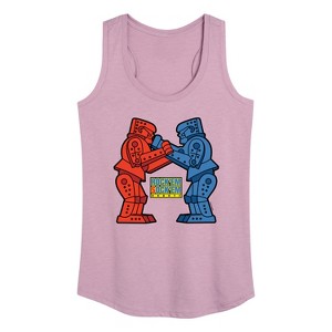 Women's - Rock 'Em Sock 'Em Robots - Rock 'Em Sock 'Em Robots Graphic Racerback Tank - 1 of 4