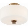 Crystorama Lighting Travis 2 - Light Flush Mount in  Vibrant Gold - 3 of 4