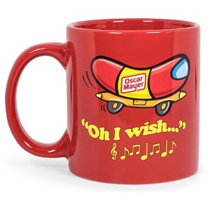 Toynk Oscar Mayer Hot Dog Logo Ceramic Coffee Mug | Holds 16 Ounces - 1 of 4
