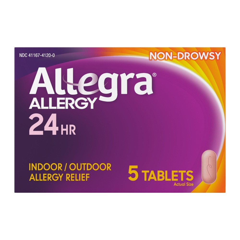 UPC 041167412008 product image for Allegra Adult Treatment Fexofenadine Tablets - 5ct | upcitemdb.com