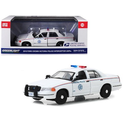 2010 Ford Crown Victoria Postal Police United States Postal Service (USPS)  White 1/43 Diecast Model Car by Greenlight