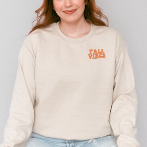 Simply Sage Market Embroidered Fall Vibes Retro Sweatshirt - 1 of 4