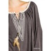 Women's Embroidered Bell Sleeve Knit Top - KORI - 3 of 3