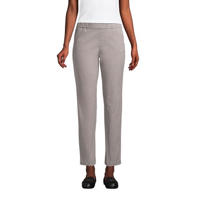 Women's Tall Mid Rise Pull On Chino Crop Pants