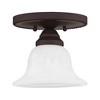 Livex Lighting Edgemont 1 - Light Flush Mount in  Bronze - 3 of 4