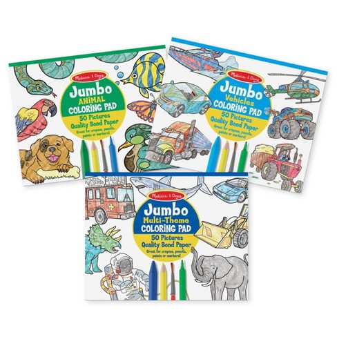 Melissa and doug store jumbo coloring pad