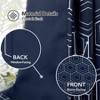 Deconovo Foil Geometric Blackout Curtains, 2 Panels, Grommet Top - 3 of 4