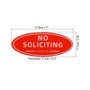 Unique Bargains Acrylic Self-Adhesive Home Business No Soliciting Sign 2 Pcs - 2 of 4