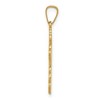 Black Bow Jewelry 14k Yellow Gold Eastern Orthodox Cross Pendant, 13 x 26mm - 2 of 4