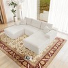 104.3"70.8" Plush Corduroy 3-Piece Modular Sectional Sofa with No Assembly Required and Comfortable Chaise Lounge - 4 of 4