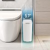 Aoibox Automatic Motion Sensor Bathroom Trash Can with Lid, Touchless Slim Garbage Bin for Toilet, Office, RV, Bedroom, Living Room - 2 of 4