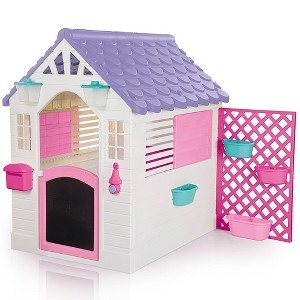 Dolu: Garden Playhouse - Pink-White-Purple, Indoor-Outdoor Toy, Kids, Toddler 2+ - 1 of 4