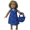 Doll Clothes Superstore Bright Blue Beach With Purse Fits 18 Inch Girl Dolls With Our Generation, American Girl And My Life Dolls - image 2 of 4