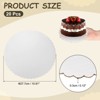 Unique Bargains Disposable Greaseproof Cardboard Scalloped Cake Platters 20 Pcs - 2 of 4