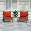 WestinTrends Avalon Outdoor Patio HDPE Sectional Sofa with Patio Cushions - 2 of 4
