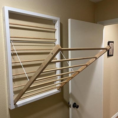 Rubber Wood And Stainless Steel Drying Rack - Brightroom™ : Target