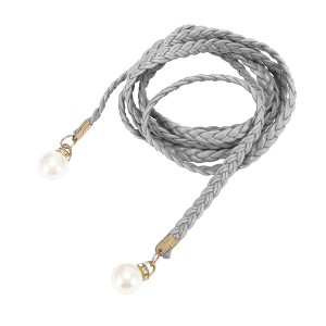 Unique Bargains Pearl Braiding Woven Rope Belt 1 Pc - 1 of 4