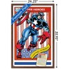 Trends International Marvel Trading Cards - Captain America Framed Wall Poster Prints - 3 of 4