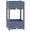 vidaXL Raised Bed 15.7"x15.7"x28" Polypropylene - 2 of 4