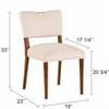 NicBex Wood Frame Dining Chair Set of 2 Modern Faux Leather Dining Room & Kitchen Side Chair - 3 of 4