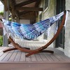 Vivere 10 ft Brazilian Hammock with Solid Pine Arc Stand - 2 of 4