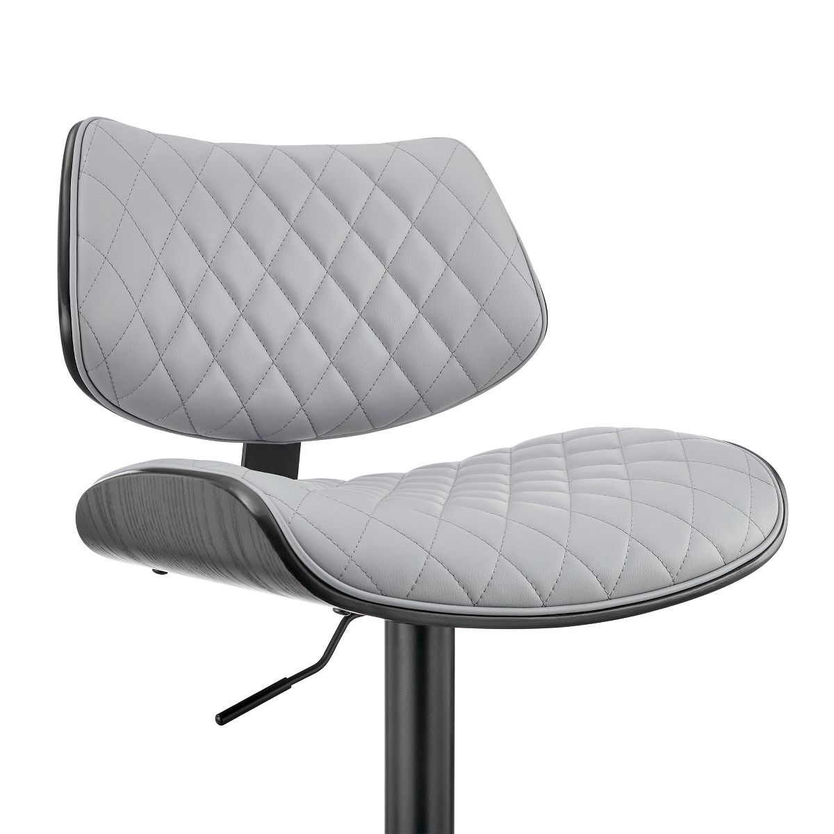 Armen Living Leland Barstool Gray and Walnut - thumbnail 8