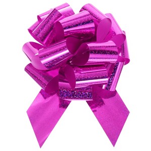 Unique Bargains Metallic Large Big Pull Bow Bright Gift Wrapping Ribbon for Wedding 10 Pcs - 1 of 4