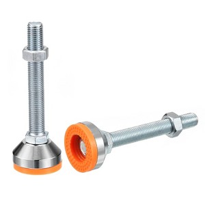 Unique Bargains Carbon Steel Non-Skid Adjustable Furniture Table Feet Leveling Feet 2 Pcs - 1 of 4