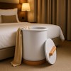 Di'Aroma Heated Towel Warmer Bucket with Wood Handle, Spa Towel Warmer Fits Up to 2 Oversized 40"x70" Towels, Bathrobes, Blankets, Auto Shut-Off, 20L - 3 of 3