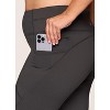RBX Active Women's Fleece Lined Legging, Fitted Quick Drying Workout Running Hiking Pants with Zipper Pockets - 2 of 4