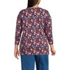 Lands' End Women's 3/4 Sleeve Cotton Supima Tunic - 2 of 3