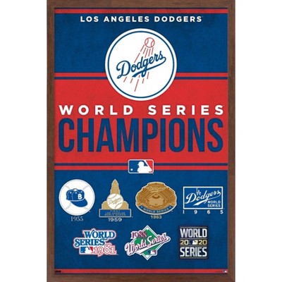 Trends International MLB Los Angeles Dodgers - Champions 23 Framed Wall Poster Prints