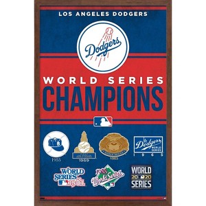 Trends International MLB Los Angeles Dodgers - Champions 23 Framed Wall Poster Prints - 1 of 4