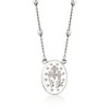 Ross-Simons Italian Sterling Silver Miraculous Medal Bead Station Necklace Size 16 - 3 of 4
