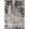 Hauteloom Witchford Abstract Charcoal Thick Rug - 3 of 4