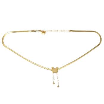 Layered Choker Necklaces for Women Multilayer Adjustable Layering Chain Gold Plated Necklaces Fashion Jewelry for Women and Girls 4#, Women's, Grey