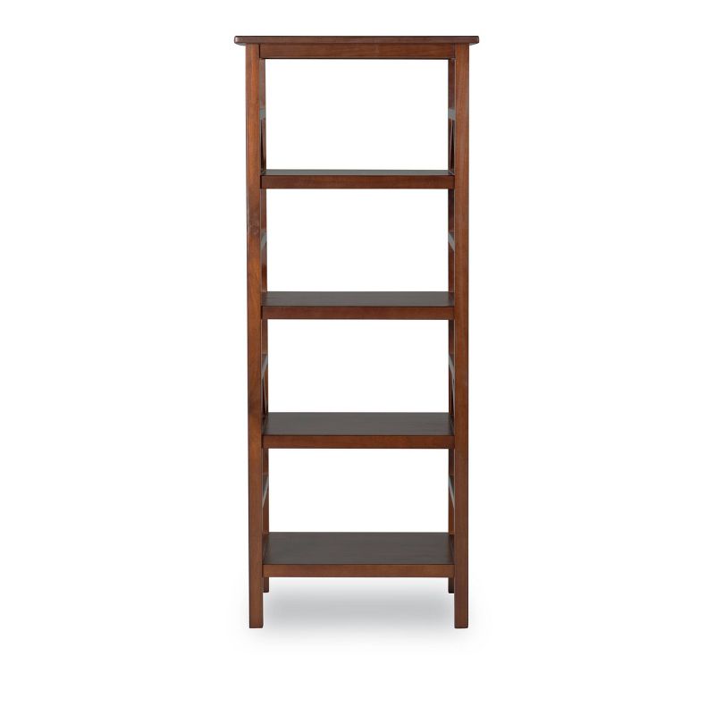 54&#34; Media Center Audio Tower Cabinet Bookcase with 4 Extra Deep 16&#34; Shelves Tobacco - Linon, 3 of 12