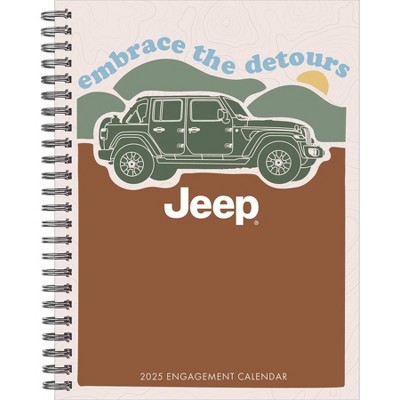 Willow Creek Press Jeep 2025 Engagement Calendar: Weekly Planner, Spiral Binding, 6.5 x 8.525 Inches, Blue, All Ages