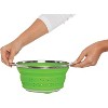 HIC Harold Import Co Green Silicone 3 Quart Collapsible Colander - 2 of 3