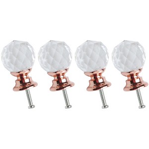 Unique Bargains Aluminum Alloy DIY Corrosion-Resistant Dressing Table Cabinet Knobs 4 Pcs - 1 of 4