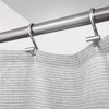 iDESIGN 72"x72" Slub Striped Shower Curtain: Woven Polyester, Machine Washable, Buttonhole Top - 4 of 4